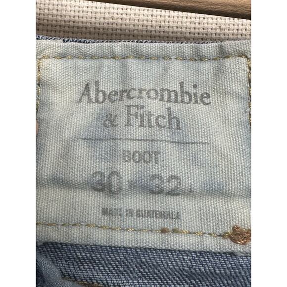 Abercrombie & Fitch Jeans Men’s 30x32 Blue Denim The A&F Boot Classic Fit Pants - Picture 11 of 16